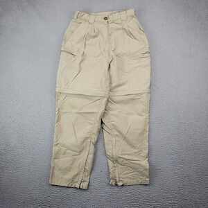 LL Bean Pants Womens 10P Beige Convertible Traveler